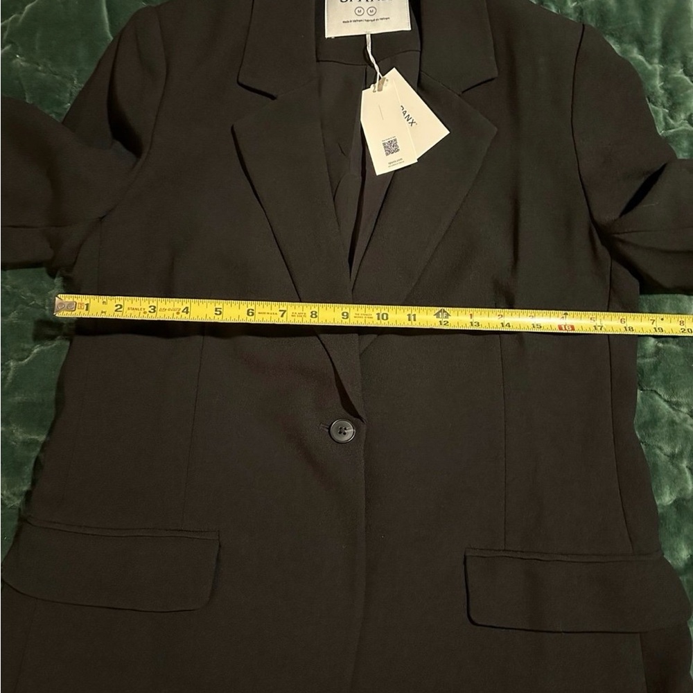 Spanx Women's Black Tailored Blazer crepe nwt medium - Picture 6 of 8